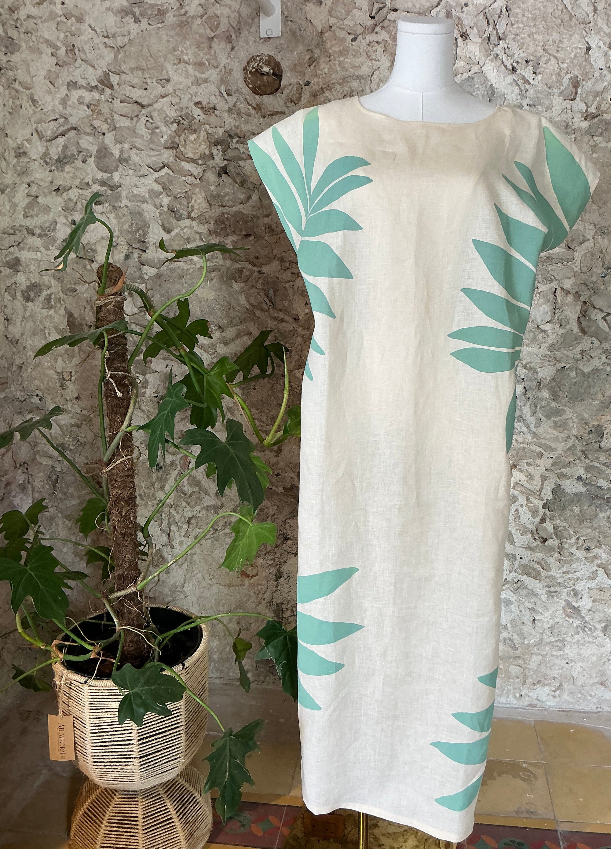 Túnica larga ceratozamia azul
