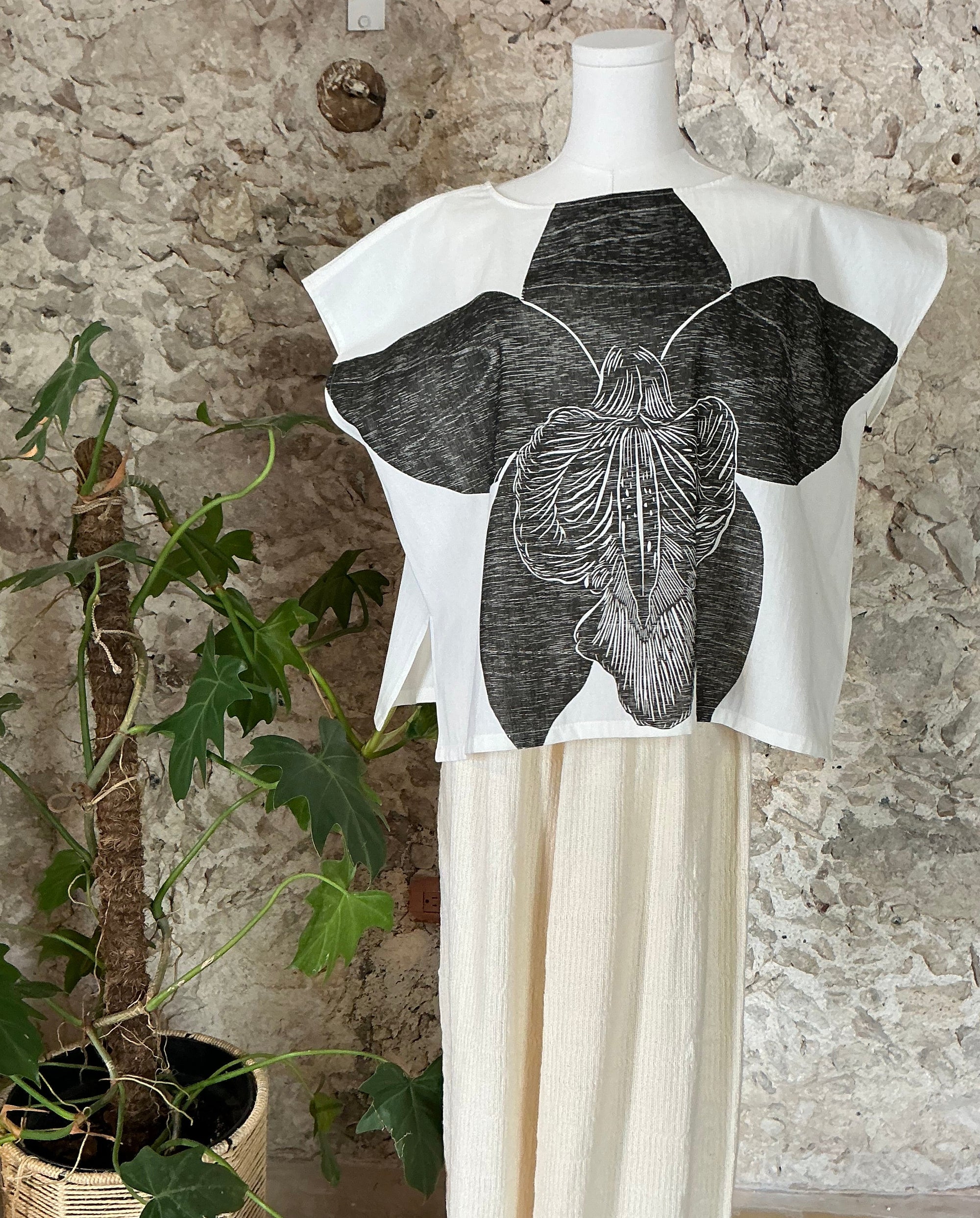 Blusa orquídea
