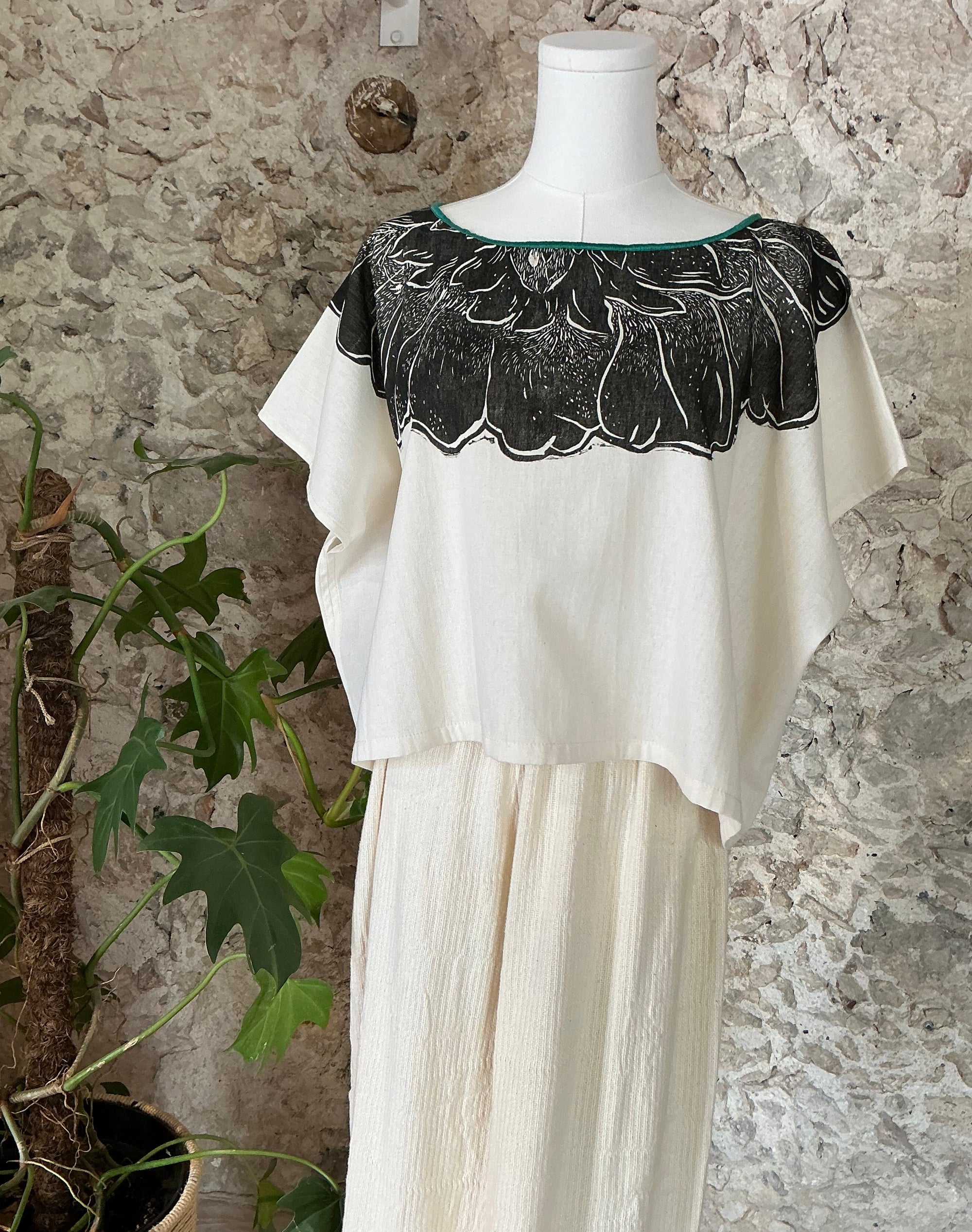Huipil crop top