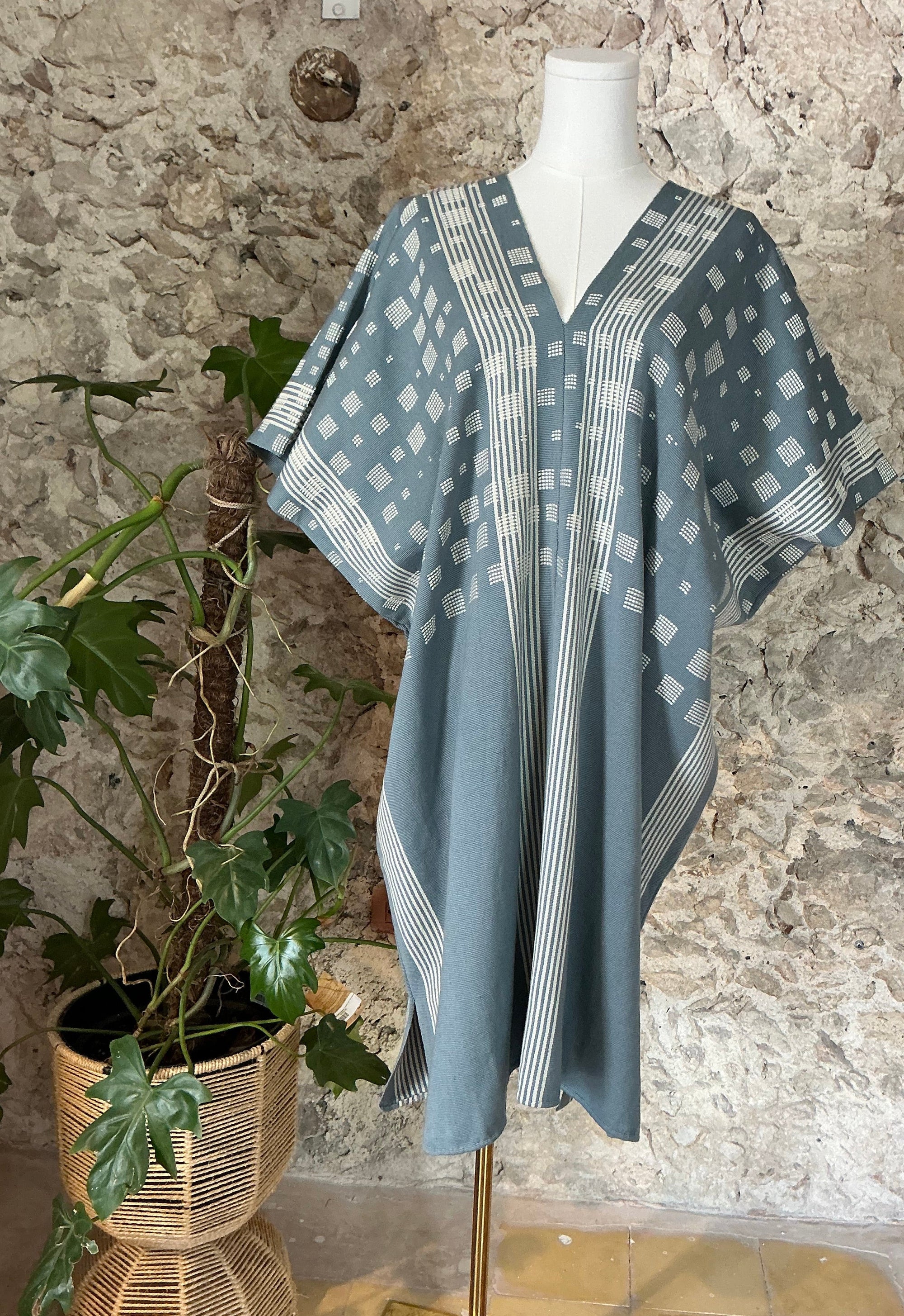 Huipil cuadritos maxi