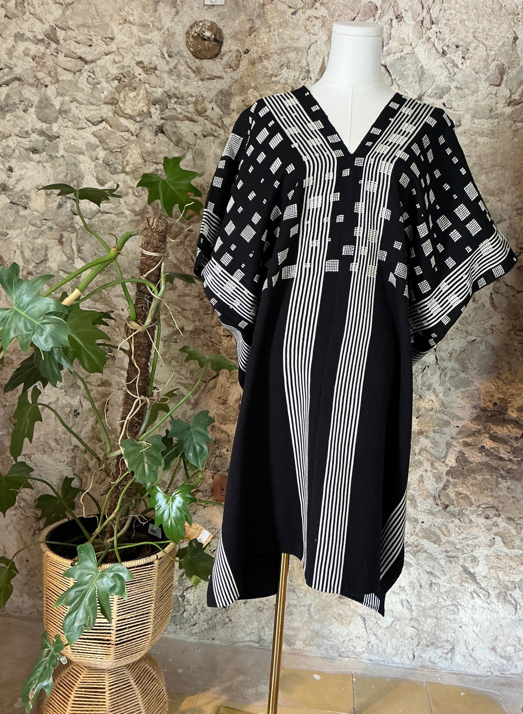 Huipil cuadritos maxi